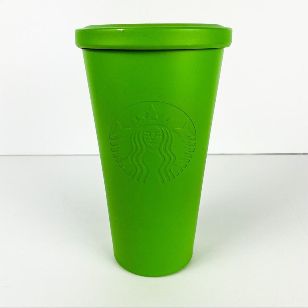 STARBUCKS 2014 Kelly Green Matte Cold Tumbler 16oz